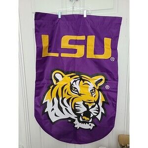 LSU Tigers Garden Flag and Yard/Window Banner- Double Sided 43" x 27”